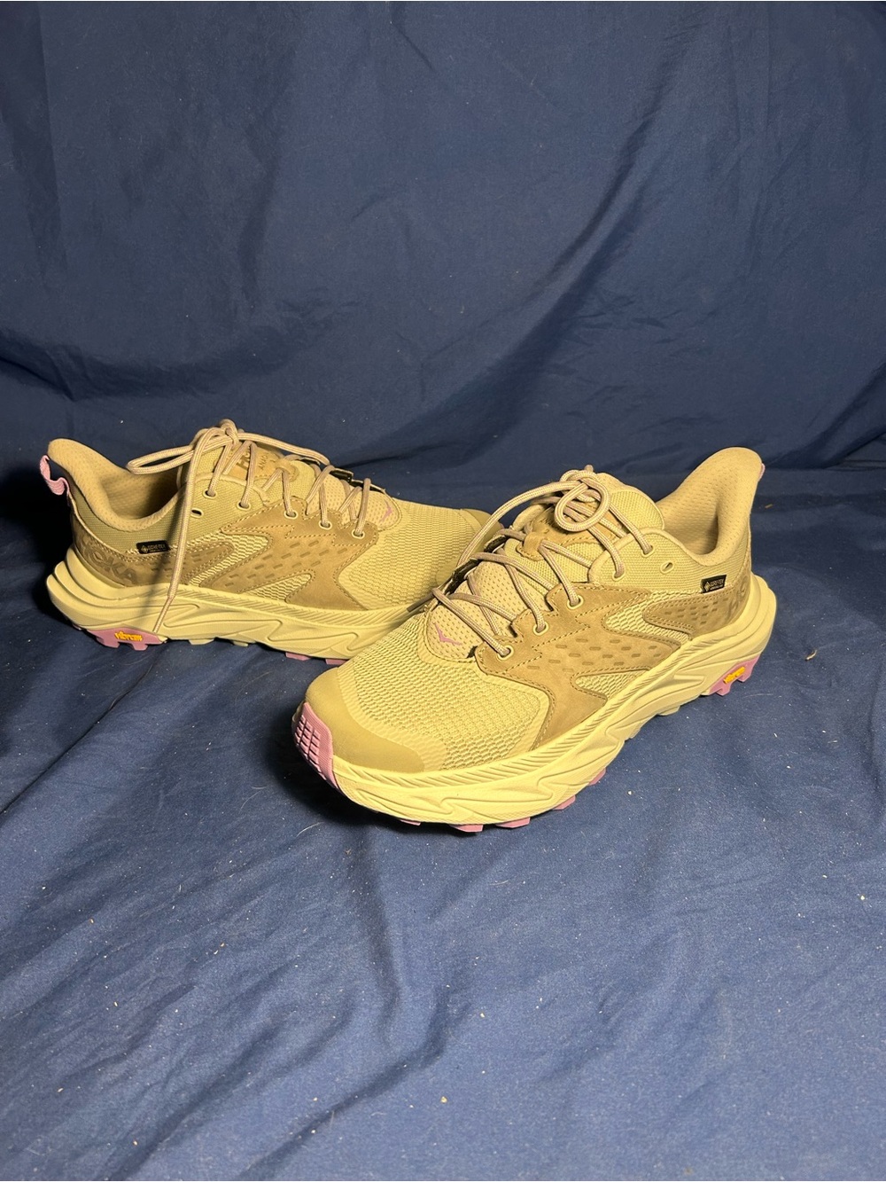 Hoka one one- hiking shoes, grey purple, 9.5 women sw